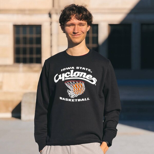 Artisans Iowa State Cyclones Basketball Black Crewneck